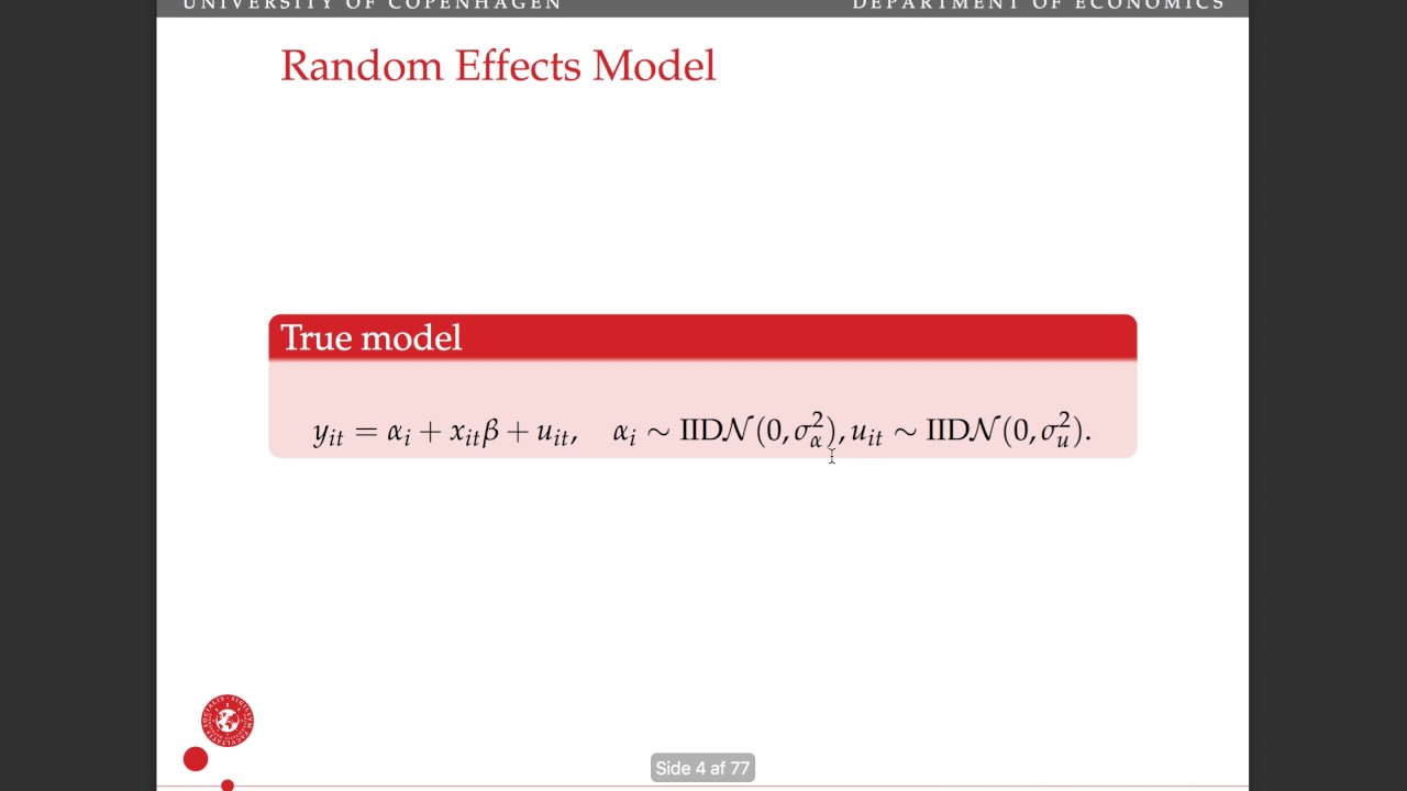 Simulated Maximum Likelihood, part 1: Random effects models