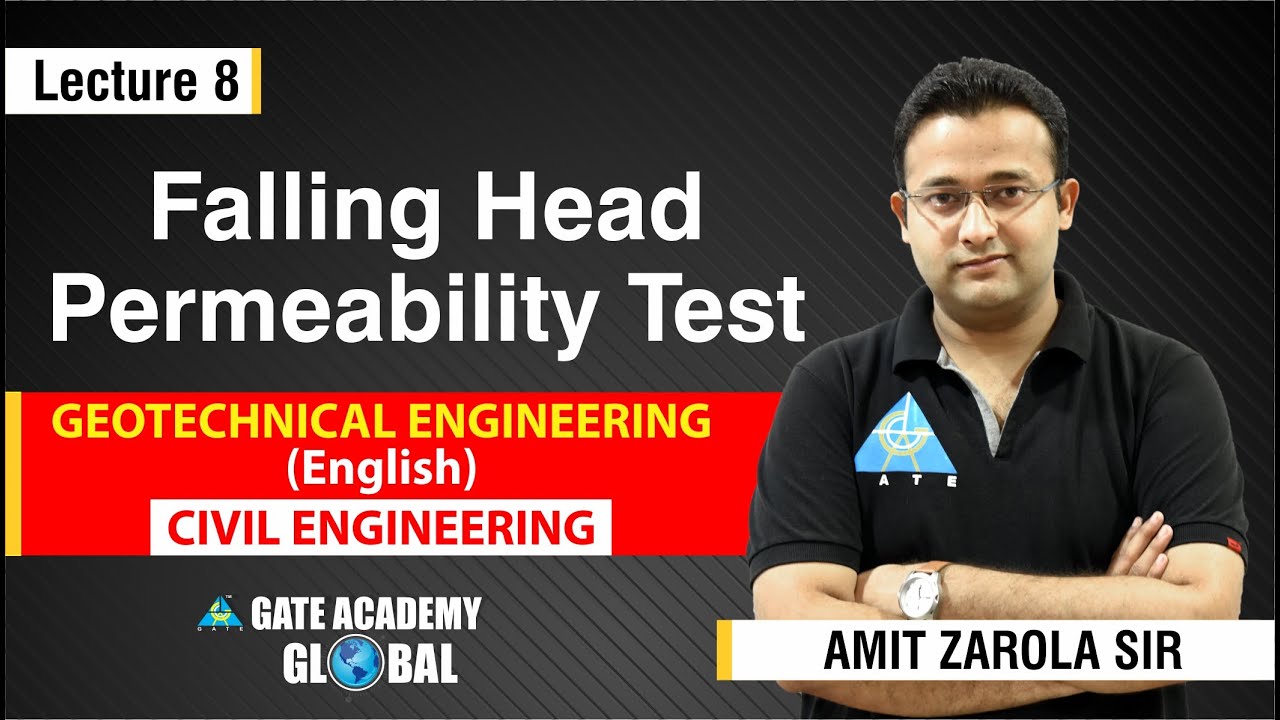 Falling Head Permeability Test | Lecture 8 | Geotechnical Engineering