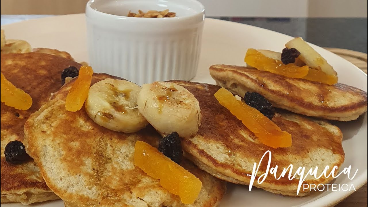 Panqueca de WHEY e BANANA - simples e rápida de fazer