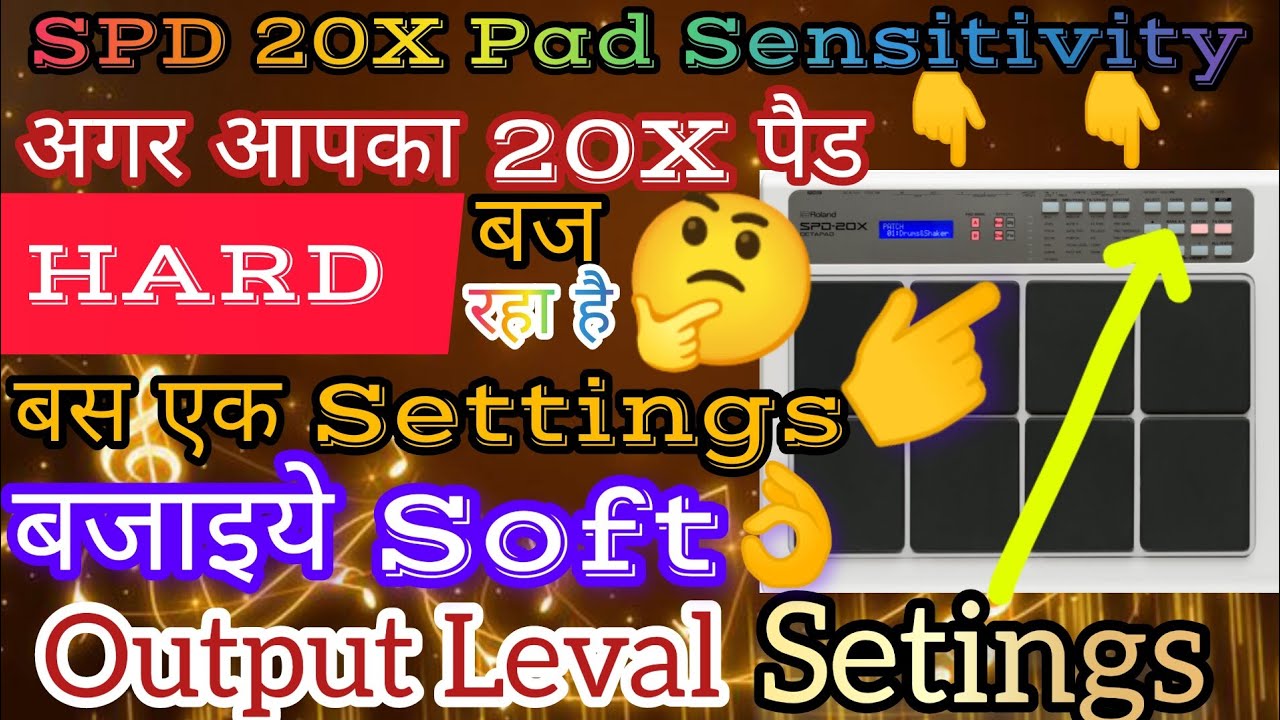 octapad spd 20X Pad Sensitivity// TRIG SENS System Settings//How To Edit sensitivity , output Volume