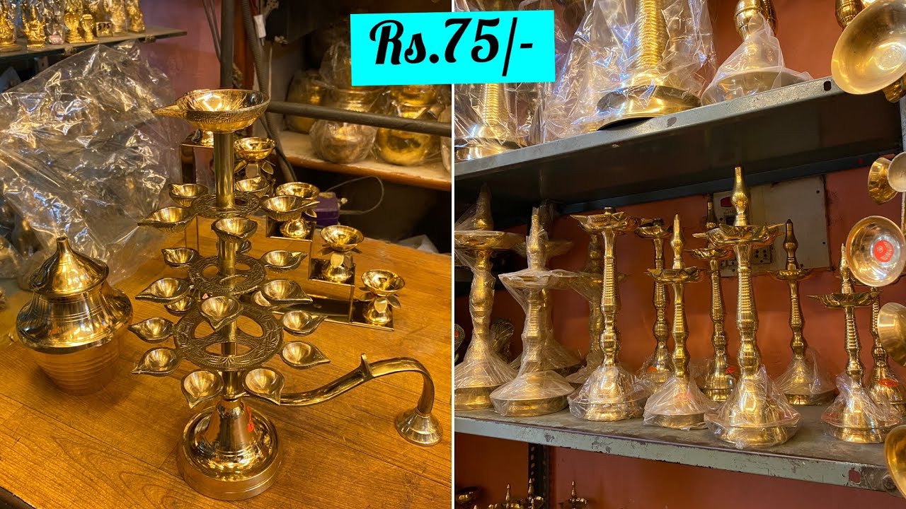 Bangalore Chickpet wholesale & retail Brass Bronze Copper Pooja Item & Home Decor| WhatsApp Courier