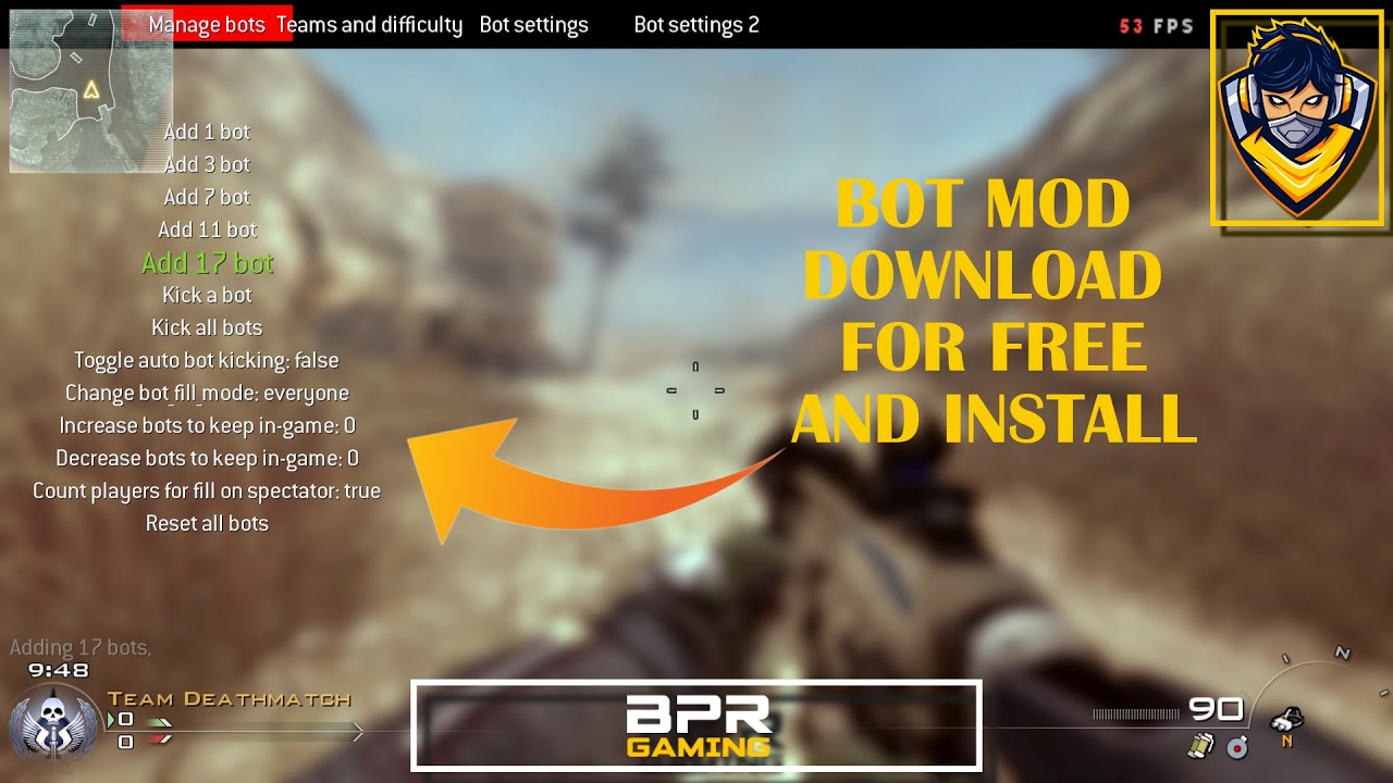 HOW TO DOWNLOAD IW4X BOT MOD |BPR|