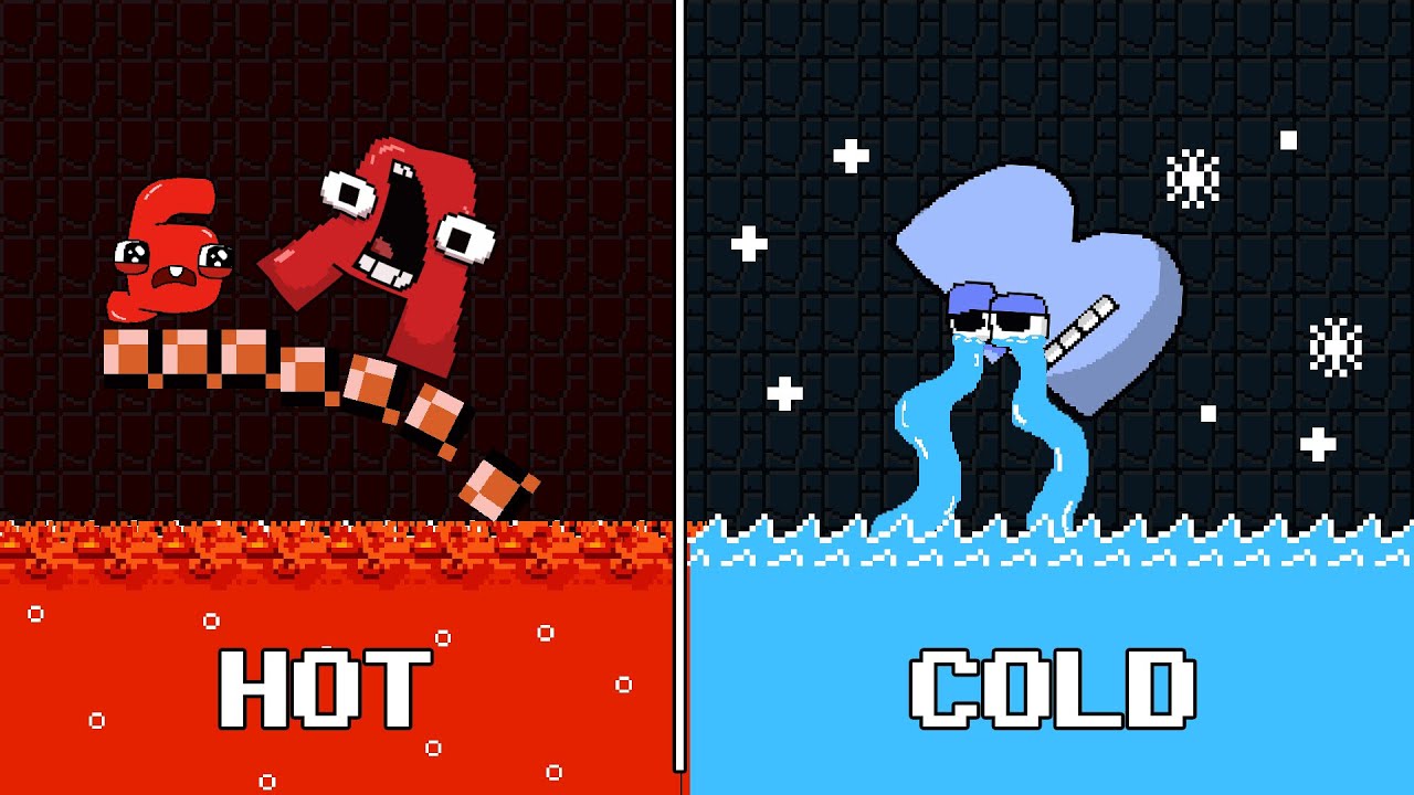 Alphabet Lore Plush toy's Rising HOT and COLD Escape Challenge | GM Animation