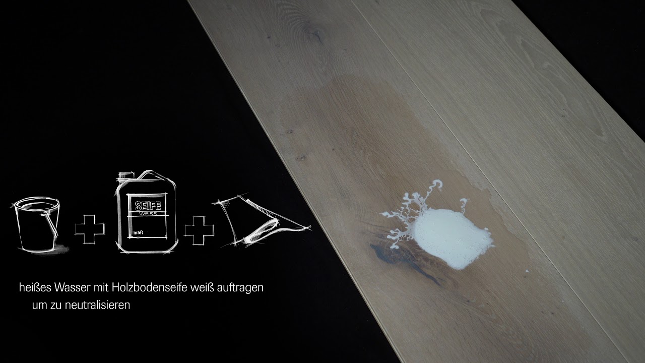 Fettfleck auf Parkett entfernen – mit mafi Spotstop