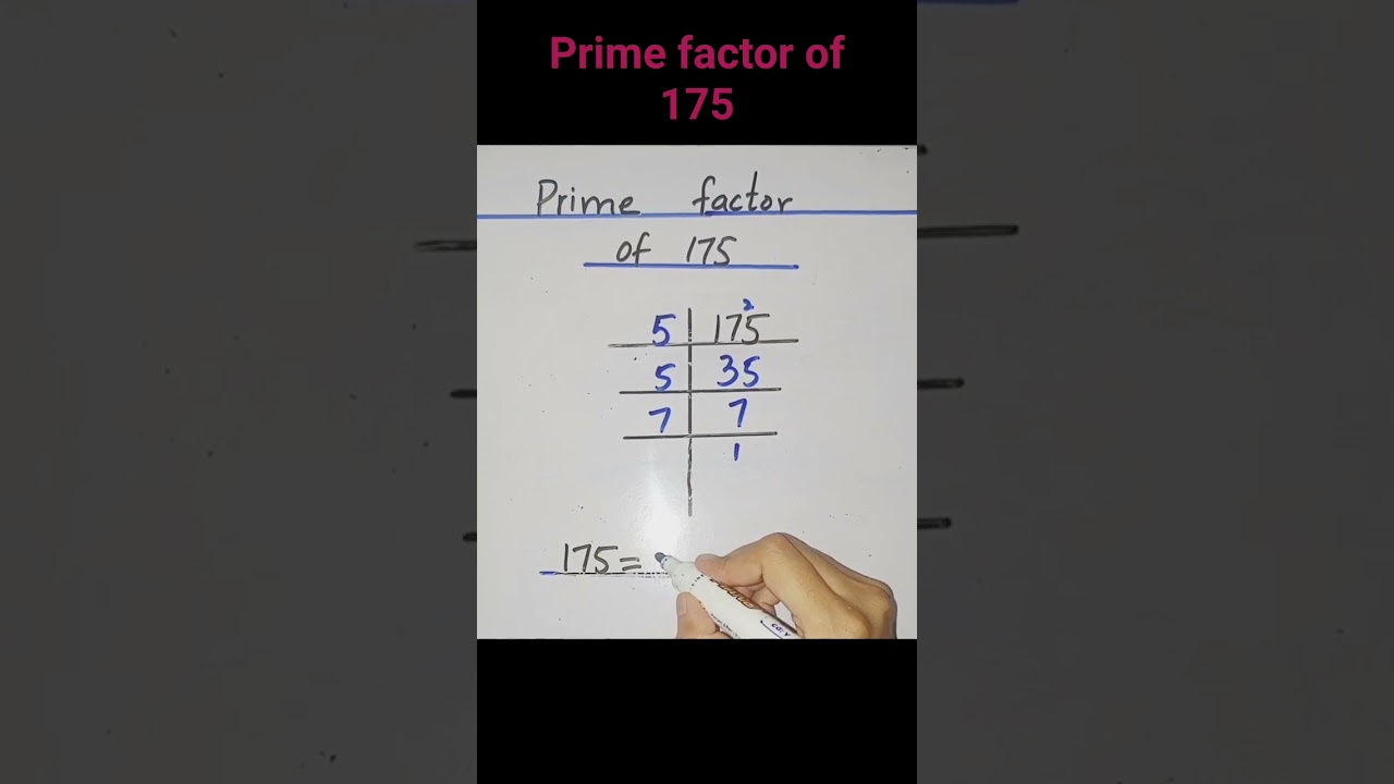 prime factor of 175 #viral #youtube #shorts