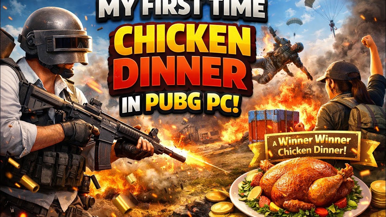 “My First Chicken Dinner in PUBG PC 😱🔥 | Unbelievable Last Zone Fight!”