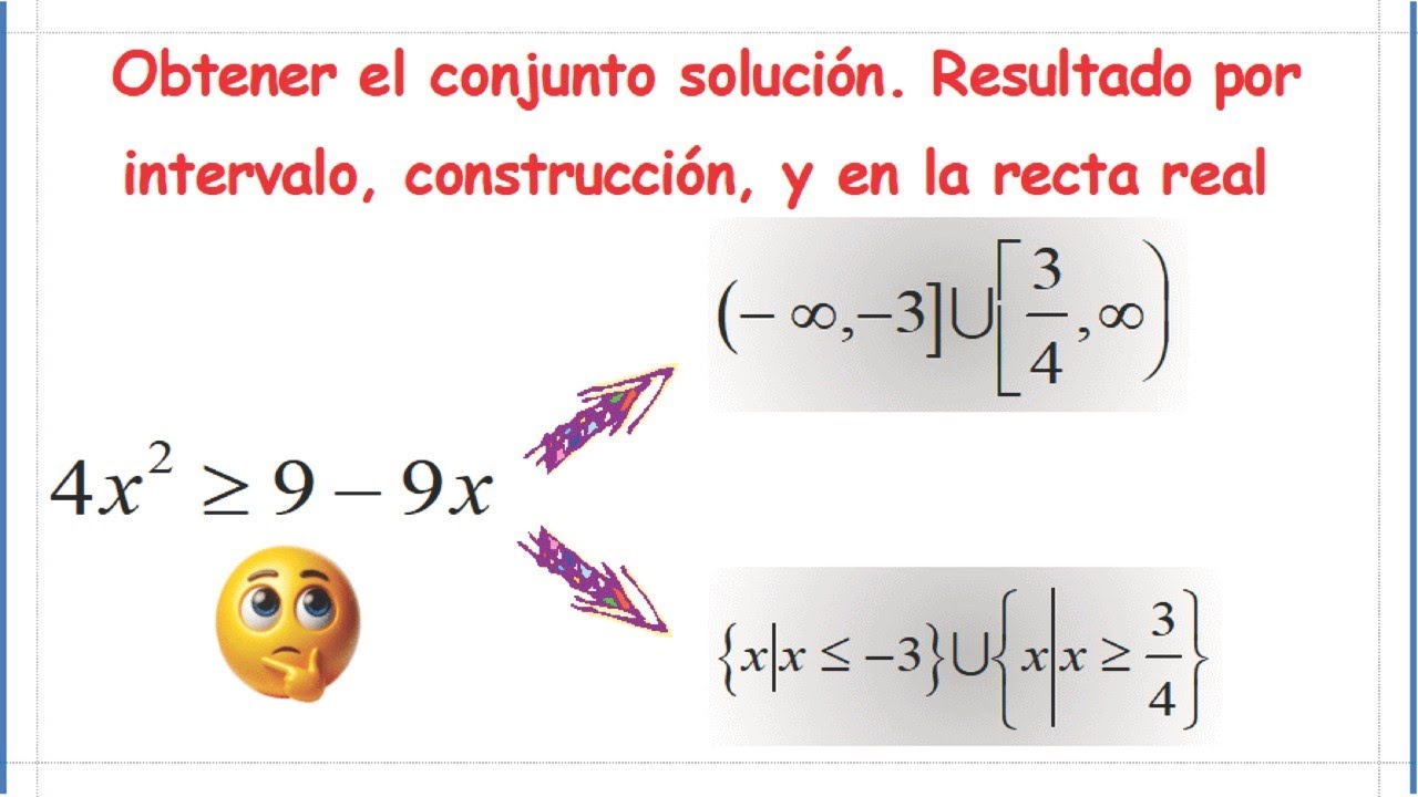 Desigualdades polinomiales, conjunto solución por intervalos, construcción, y en la recta real.😀