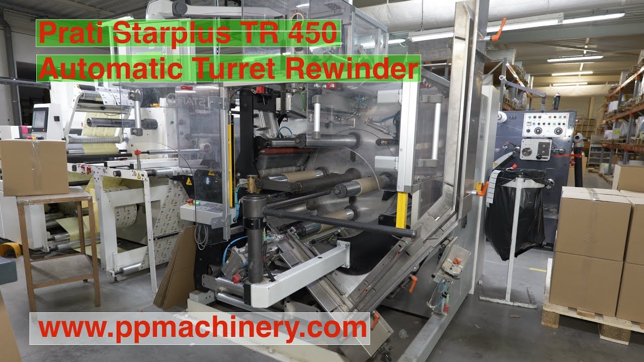 Prati Starplus TR 450 Automatic Turret Rewinder from 2016 #ppmachinery