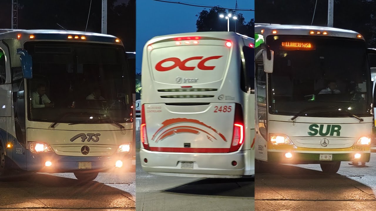 Una noche normal en la terminal de ADO en cárdenas. 