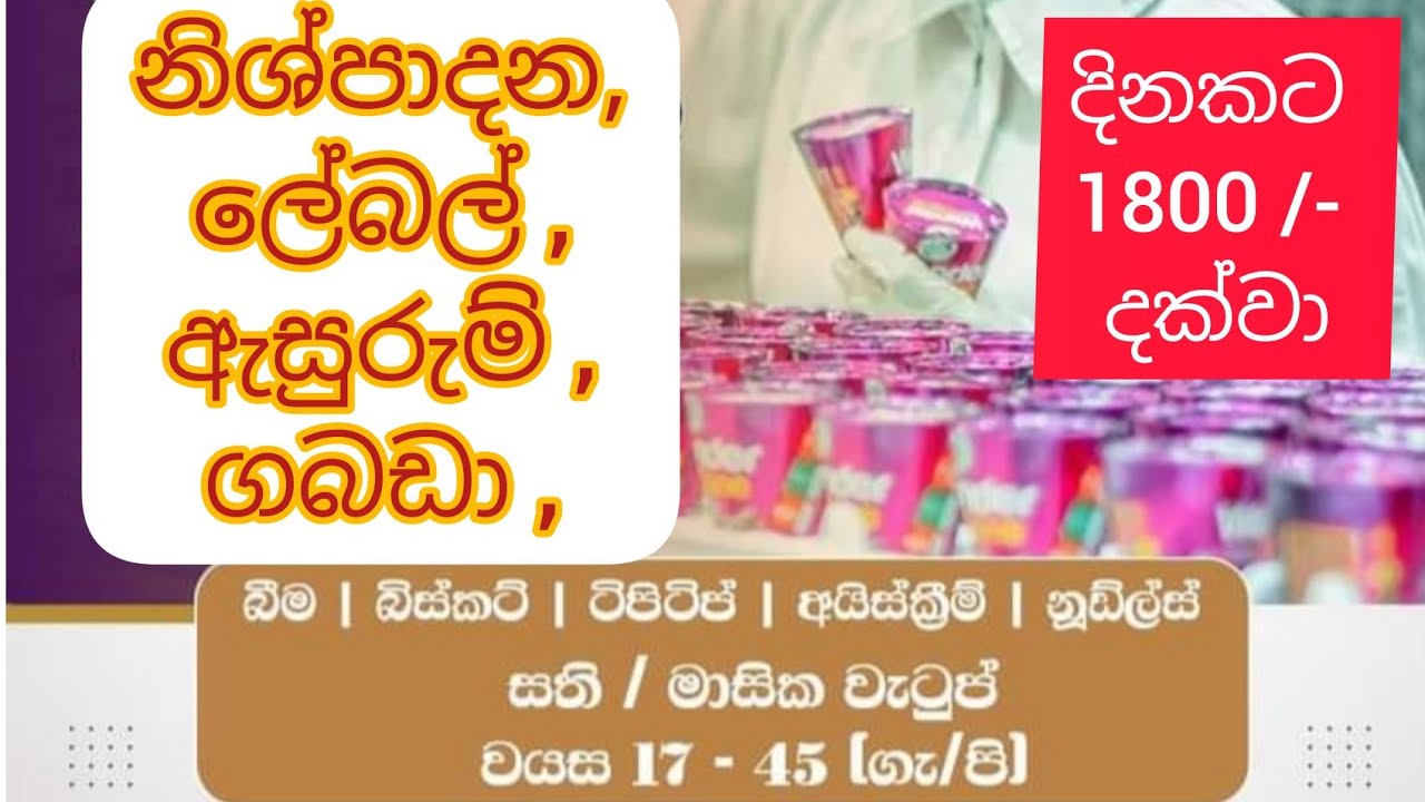 jobs vacancy in sri lanka 2021 | 07 | 08 ( i )