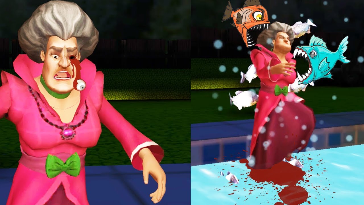 УЧИЛКУ Мисс Ти СЪЕЛИ ПИРАНЬИ учительница Scary Teacher 3D ДЕЛАЮ КОНЦОВКУ против Miss T
