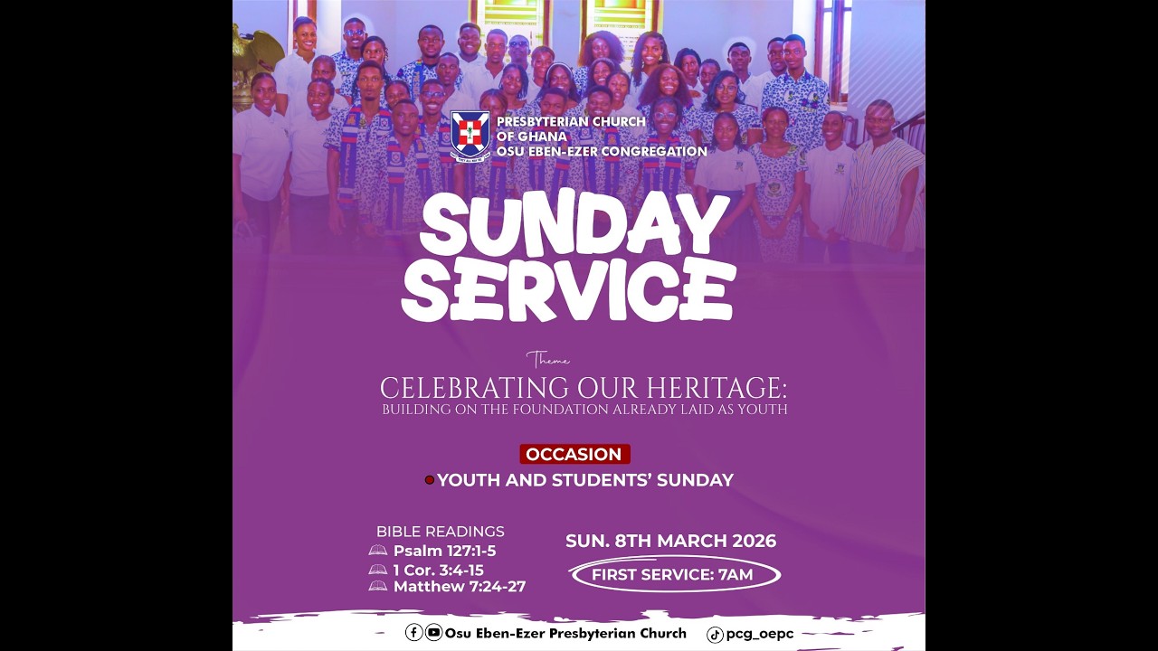 YOUTH & STUDENTS' SUNDAY || FIRST SERVICE || 08/03/2026