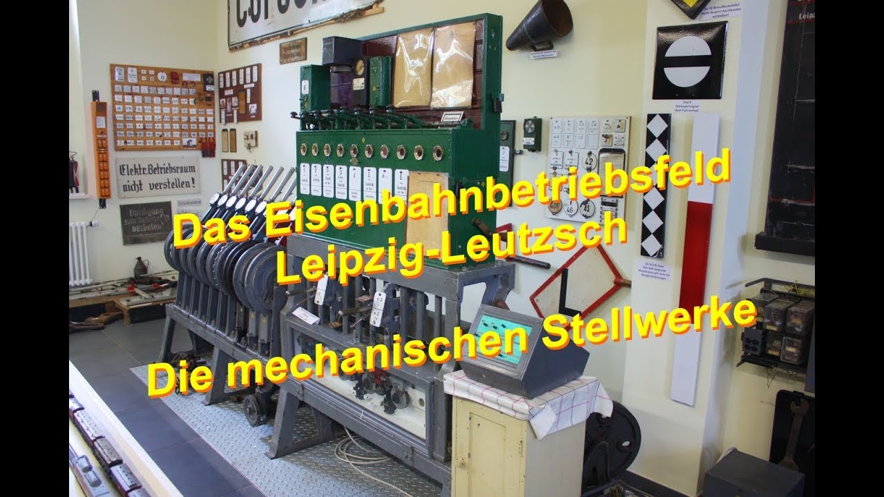 Das Eisenbahnbetriebsfeld / Lehrstellwerk Leipzig-Leutzsch - Die mechanischen Stellwerke