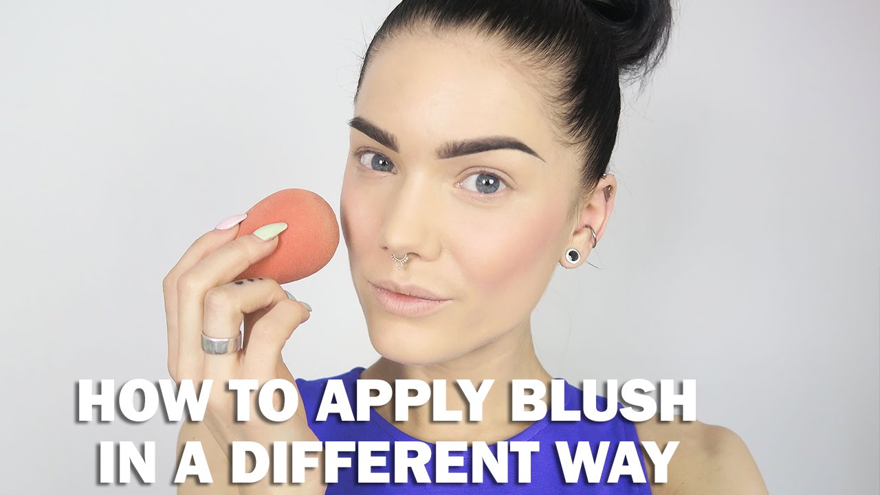 How To Apply Blush In A Different Way - Linda Hallberg Makeup Tutorial