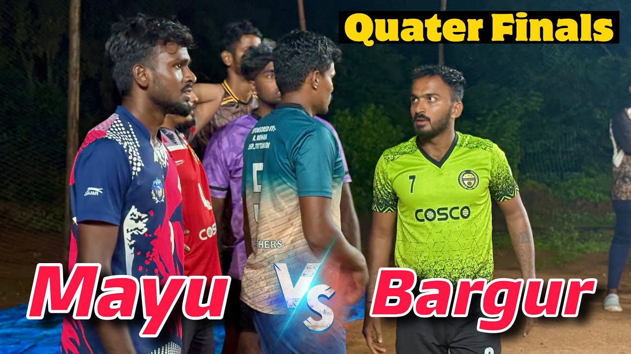 Quater Finals Set-2 Mayu vs bargur 💥😻 bagalur volleyball tournament 🏟️ 