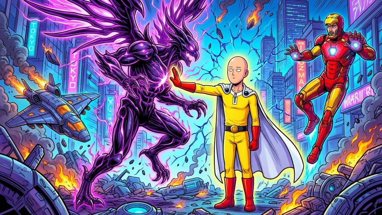 What If Saitama Crashed the Silent Möbius x Avengers Crossover?