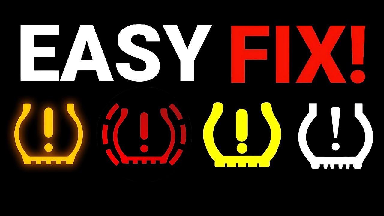 How to Fix & Reset Tire Pressure Monitoring System (TPMS) Warning Light Stays On or Flashing