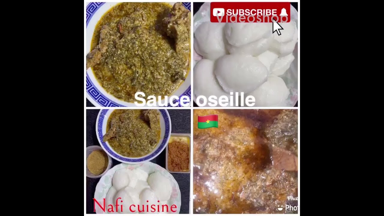 Sauce oseille au arachide accompagné avec du tôt