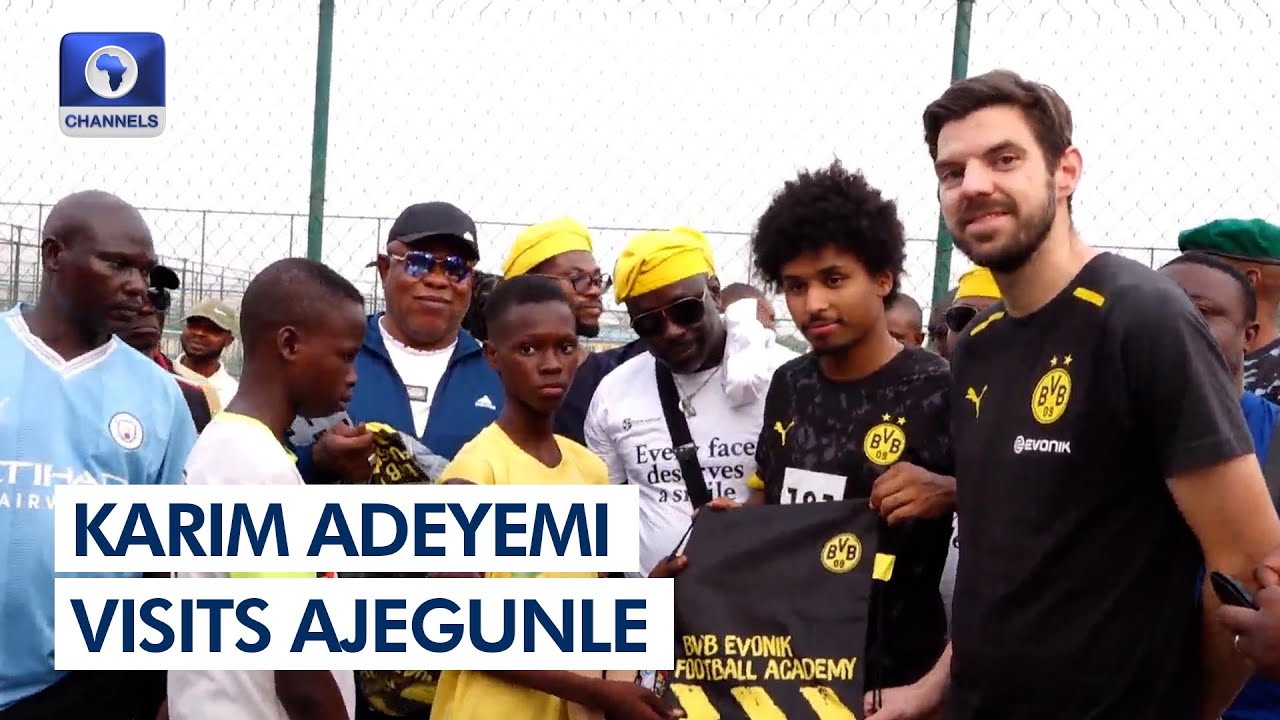 Borussia Dortmund Star Karim Adeyemi Visits Maracana Stadium In Ajegunle