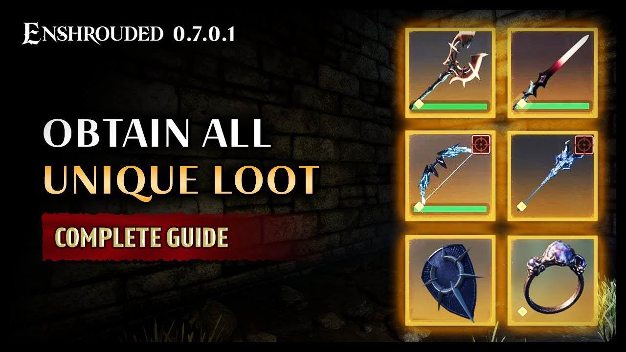 Enshrouded | All Unique Weapons + Rings & How to Obtain Them | The Ultimate Guide