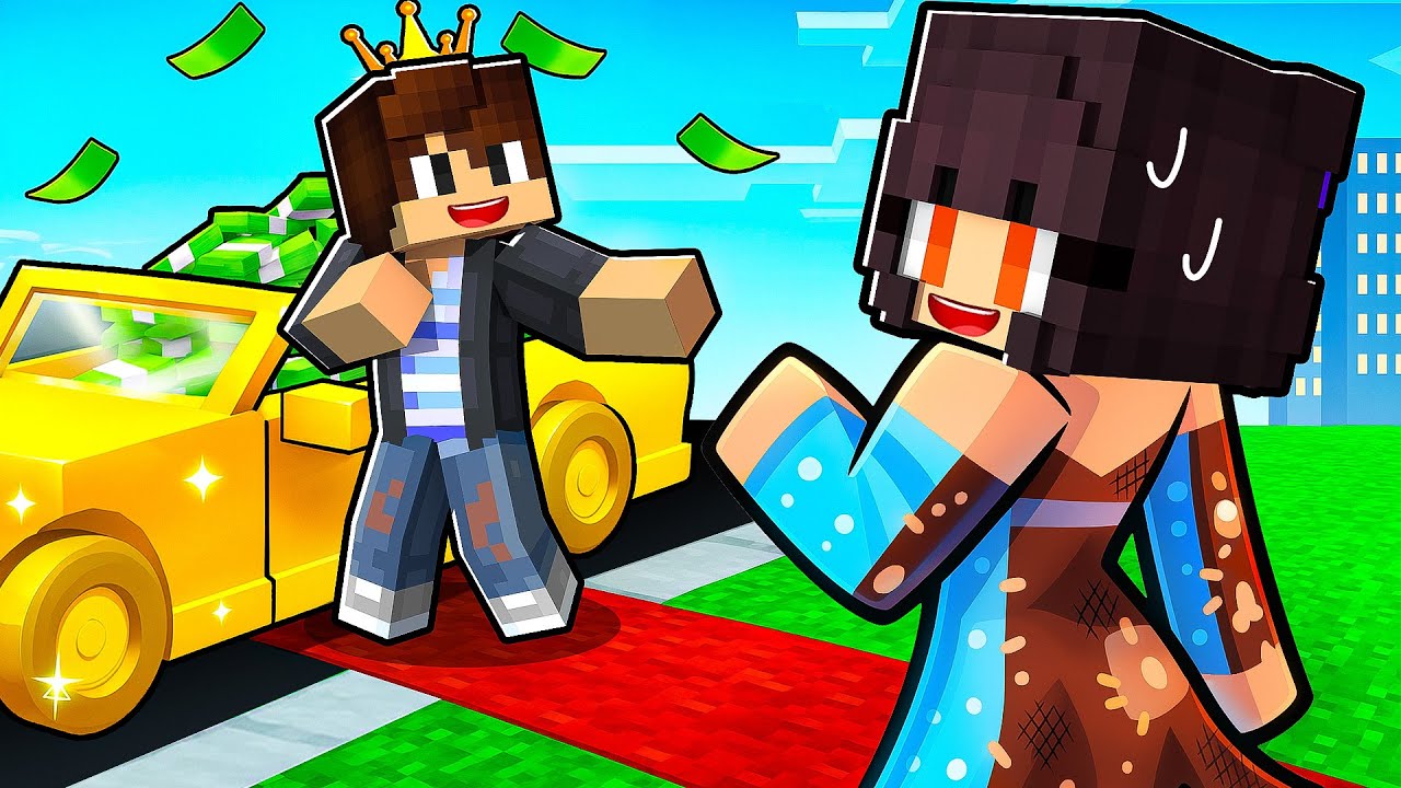 ZENGİN Yakışıklı Ahmet FAKİR Gökçe'nin HAYATINI KURTARDI - Minecraft