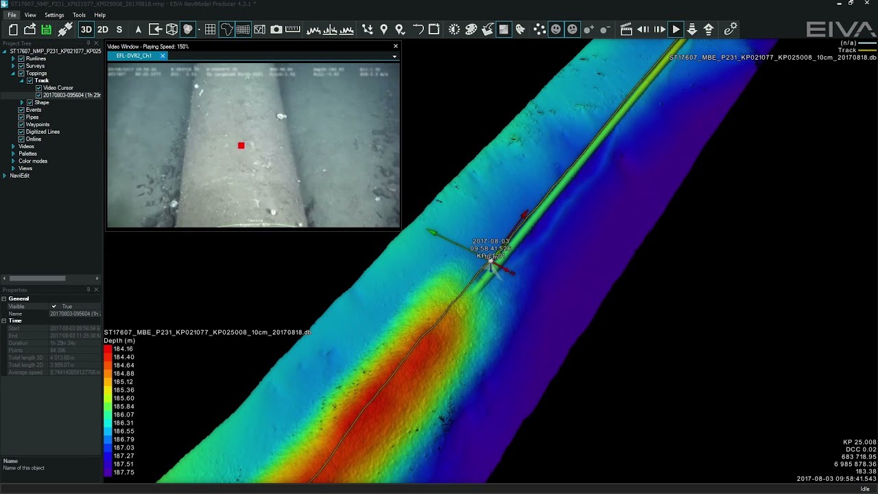 Pipeline tracking method for autonomous navigation-aiding