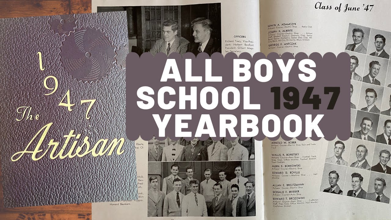 Boys Technical High School 1947 Yearbook Flip-Through ~ Milwaukee,  Wisconsin ~ All Boys School