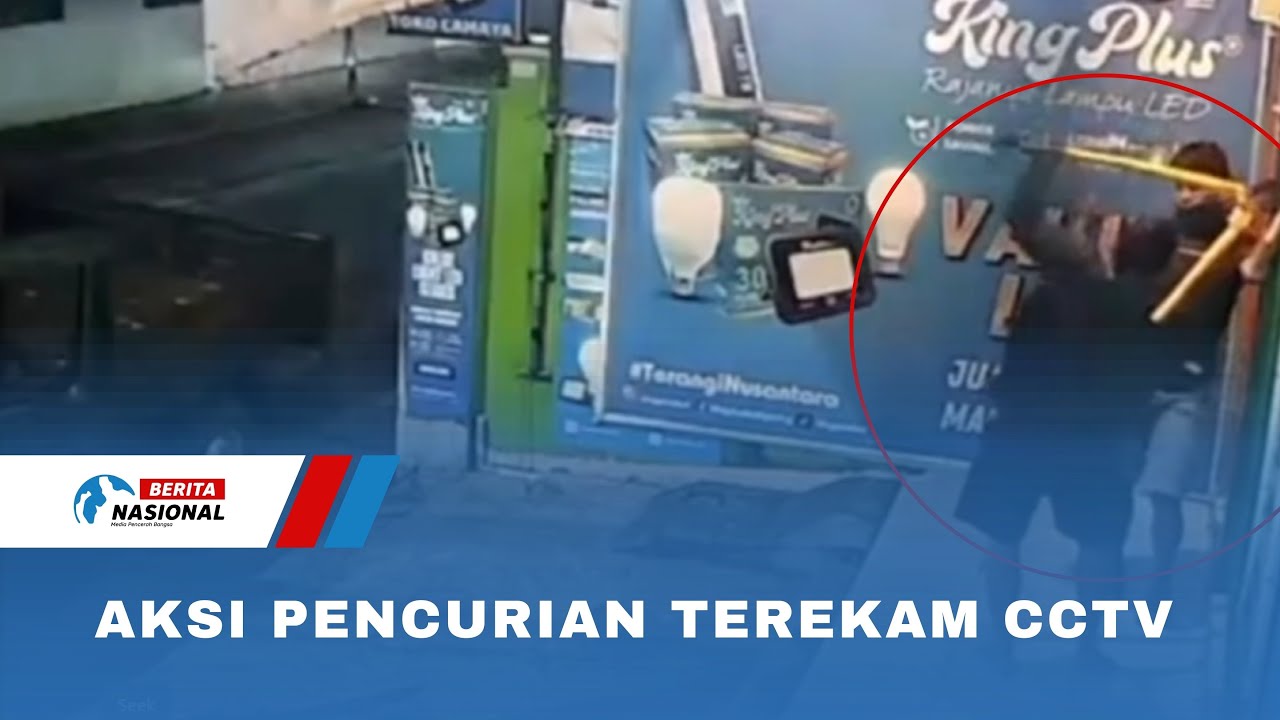 Aksi Pencurian Terekam CCTV