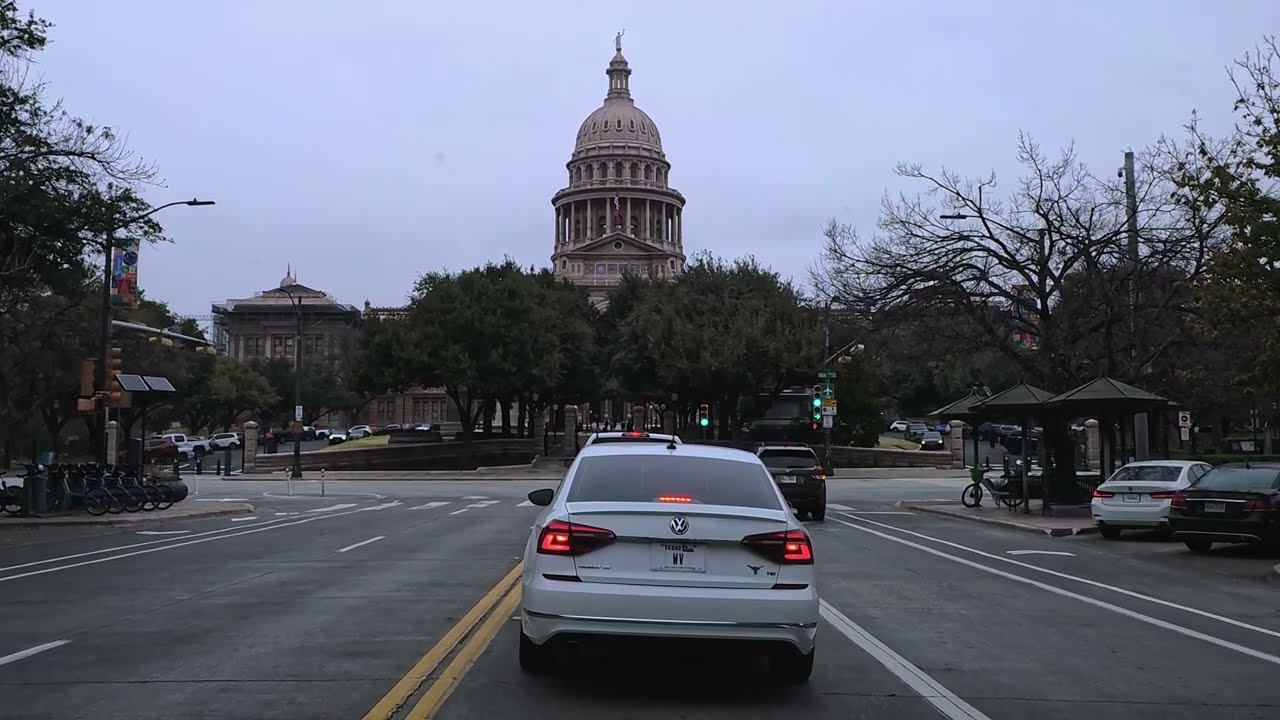 Downtown Austin, Texas drive by 2/10/2025 🚙💯🤙🏾 #tbt #fbf #austin #texas #asmr #insta360acepro