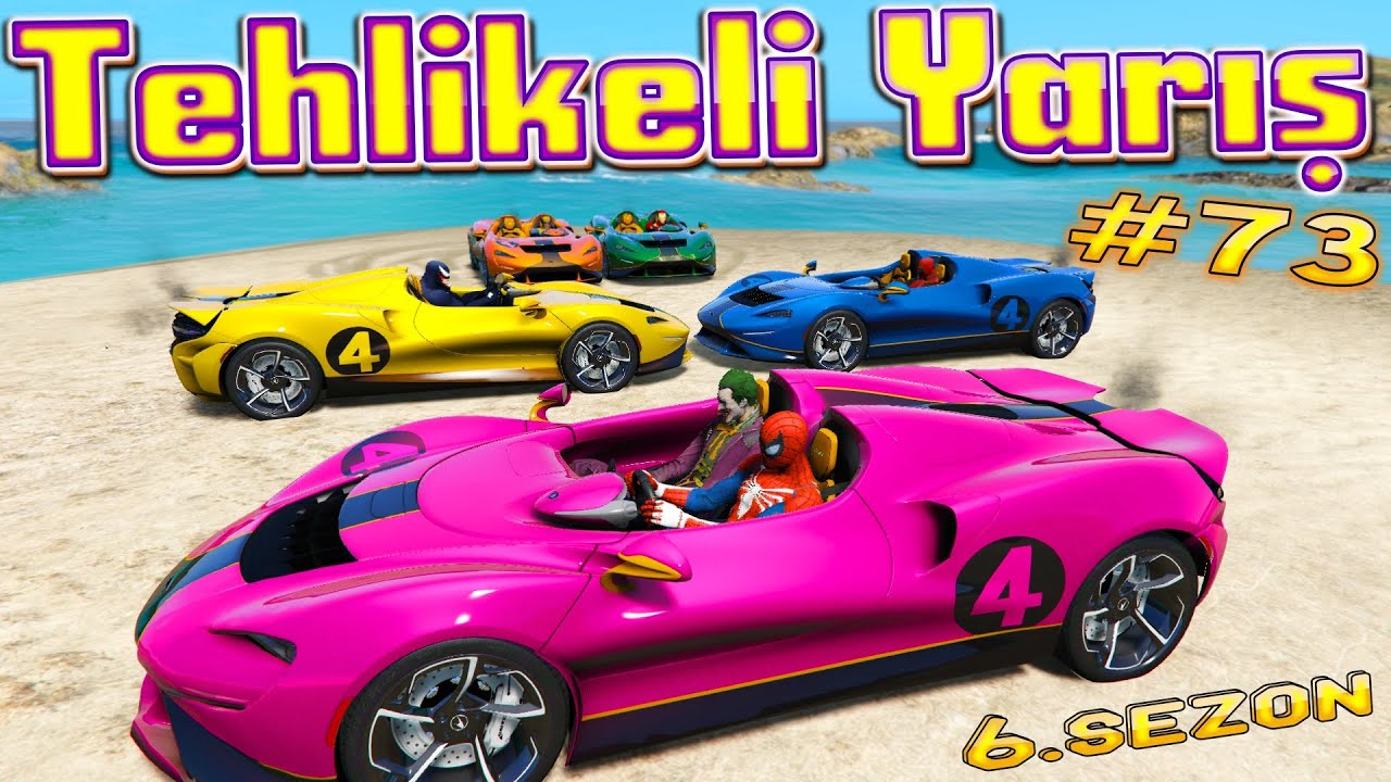 PAHALI ARABALAR İLE TEHLİKELİ YARIŞ Örümcek Adam