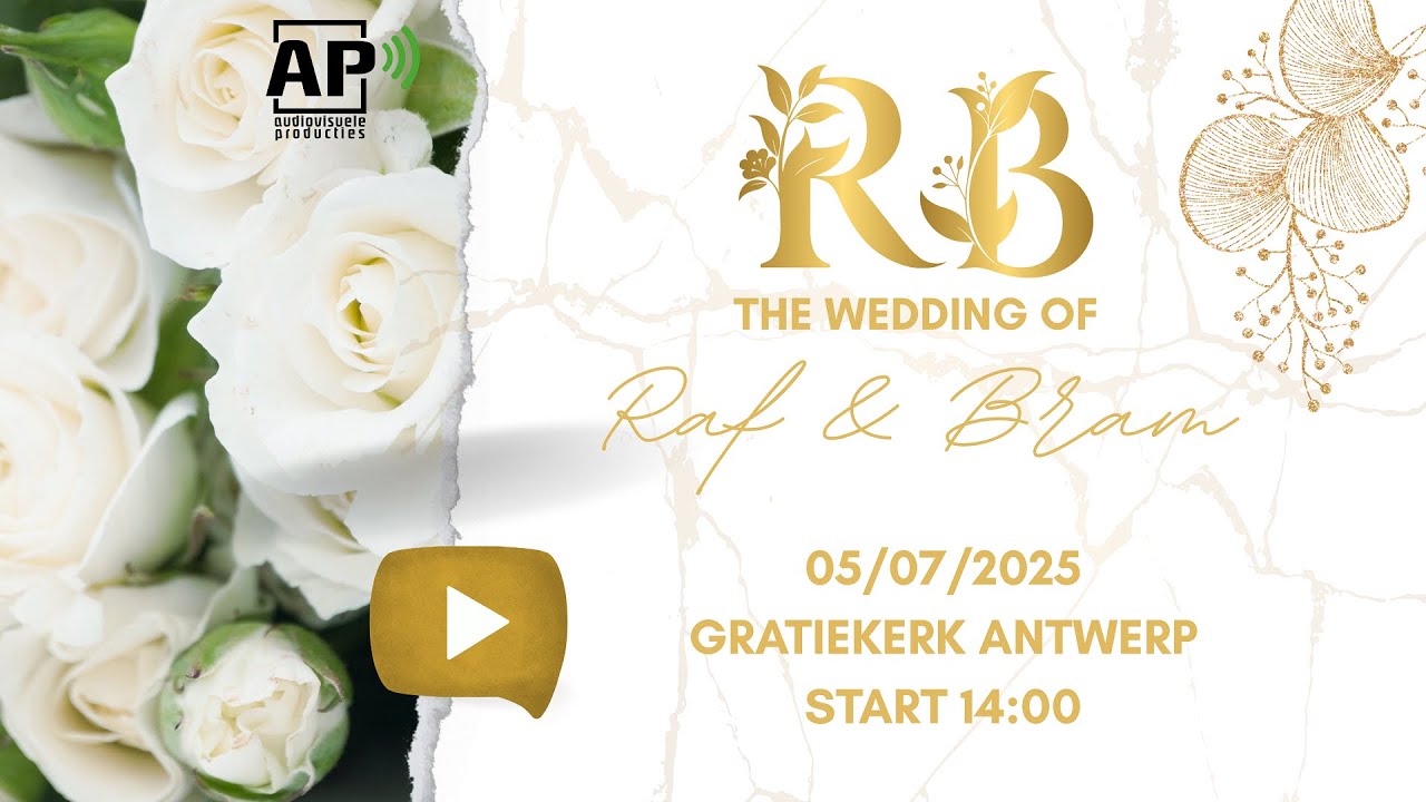 The Wedding of Raf & Bram - Livestream