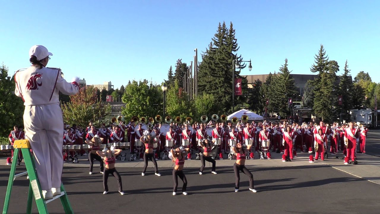 2014 WSU CMB Pregame Sequence & Halftime Standstill @ Prowl concert, WSU vs Oregon