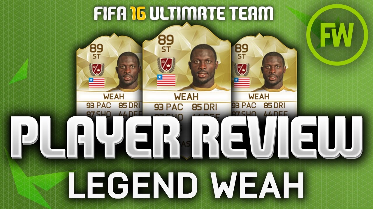FIFA 16 - LEGEND GEORGE WEAH (89) PLAYER REVIEW! (FIFA 16 ULTIMATE TEAM)