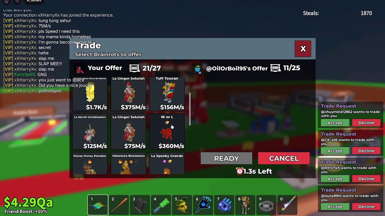 SAB TRADING AND PVPING NO DUELS