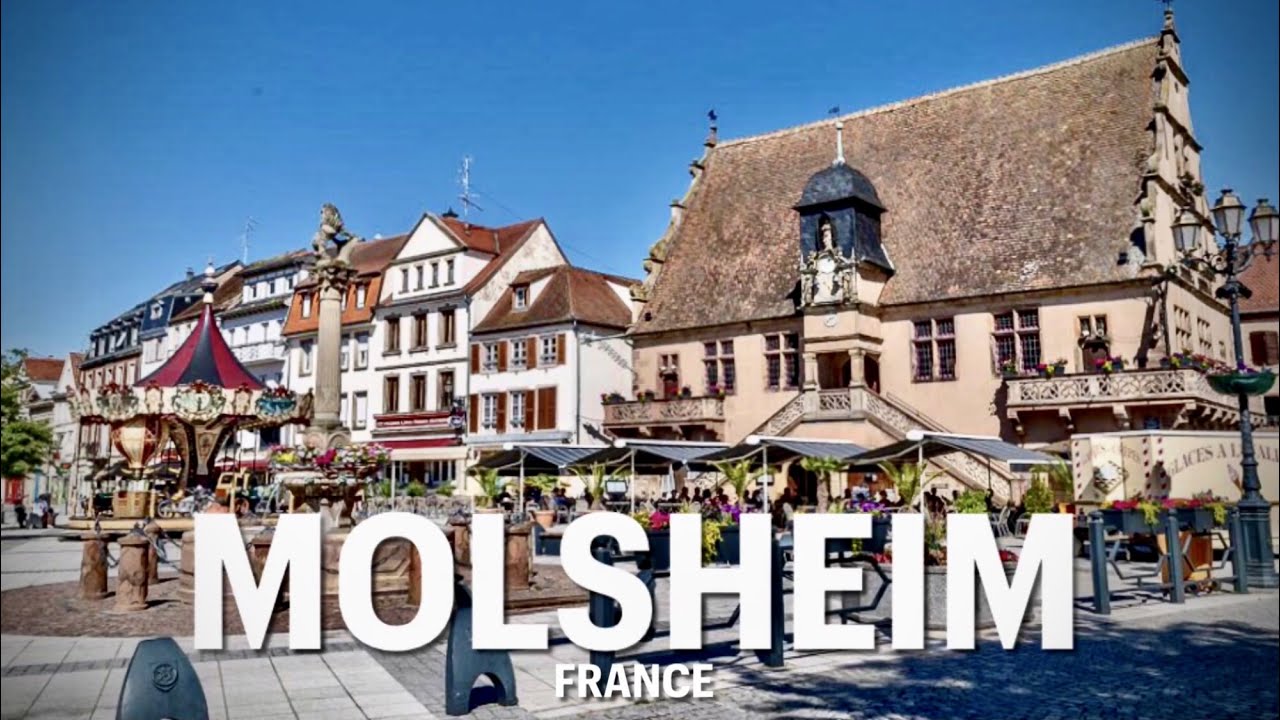 Molsheim City Street Tour, Alsace, France , Romantic and Beautiful.