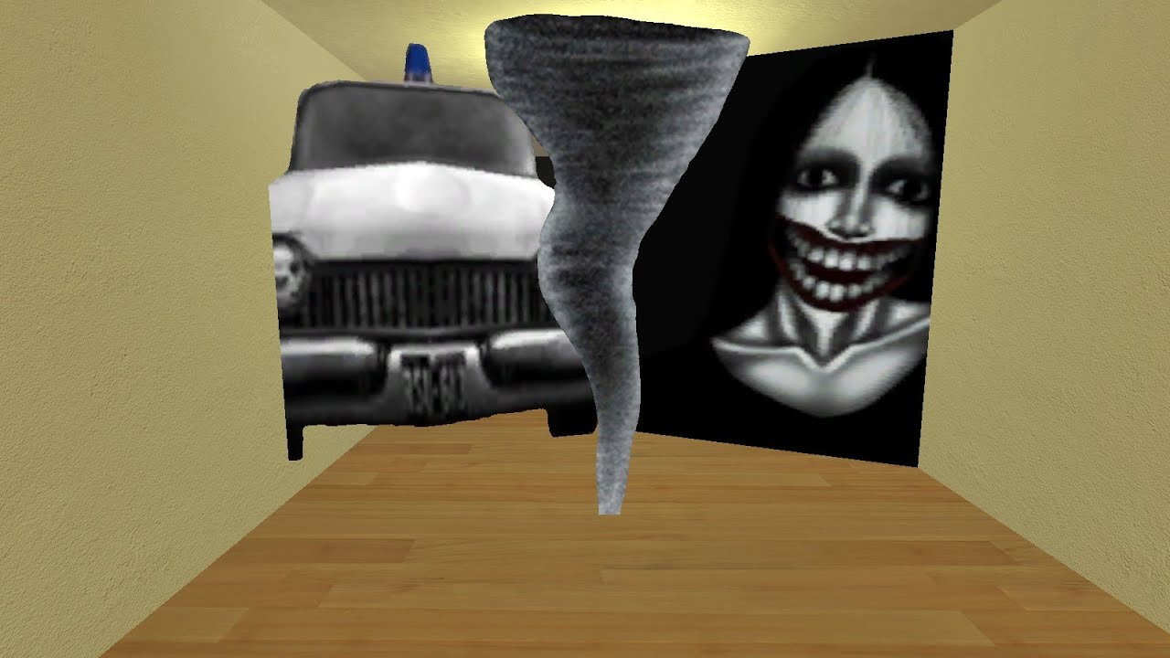 Kuchisake, Patrulla And Tornado in The Hole Nextbot Gmod