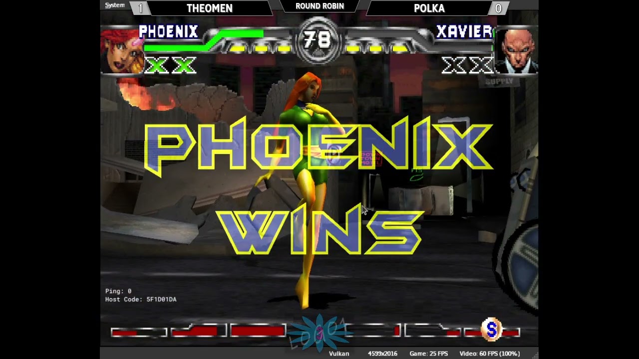 X Men Mutant Academy 2 (PS1,Duckstation Rollback) Tournament