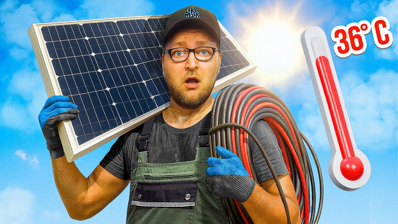 Ich BAUE eine RIESIGE SOLARPANEL-STATION in meinen Kleingarten! #48 | Garten 9