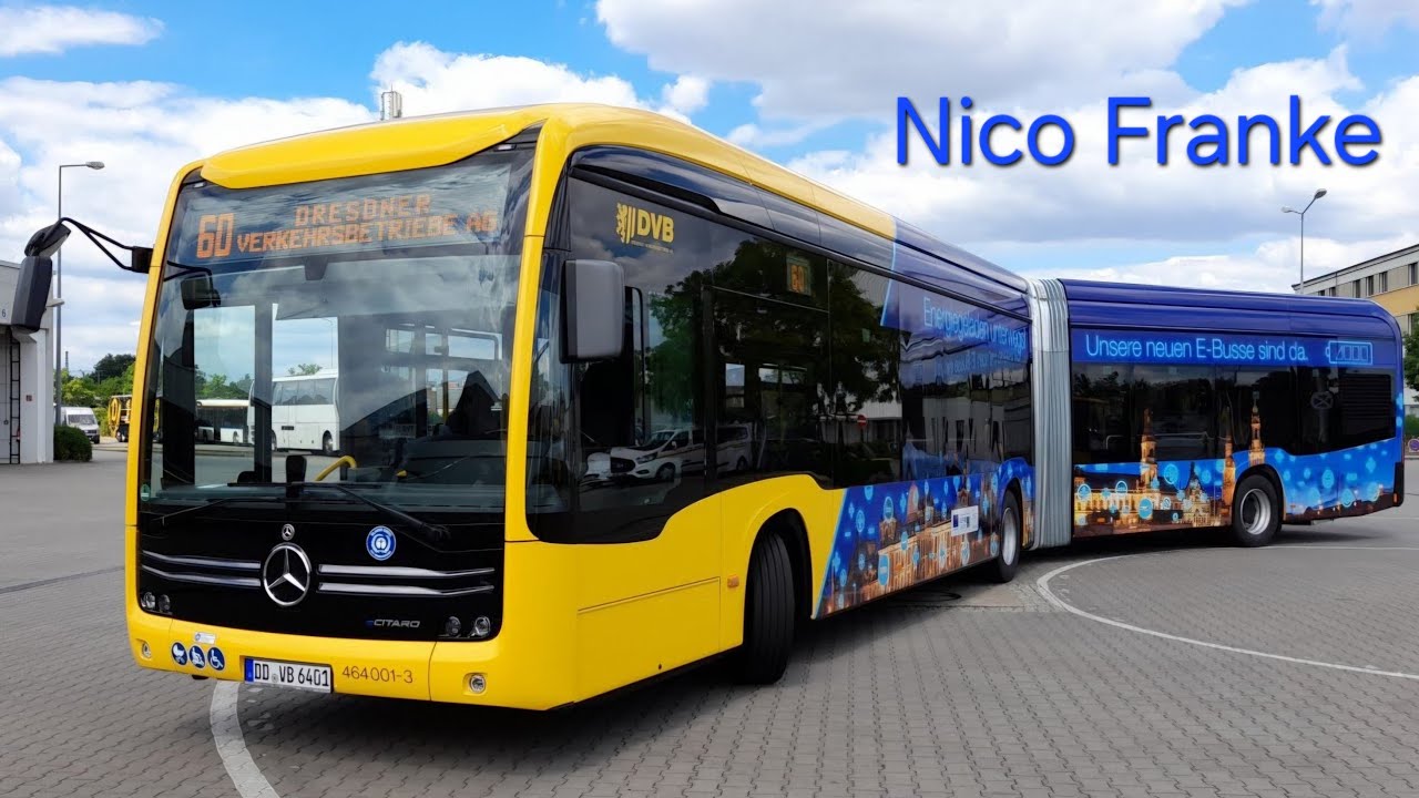 Mitfahrt im Mercedes-Benz eCitaro G der DVB AG #54