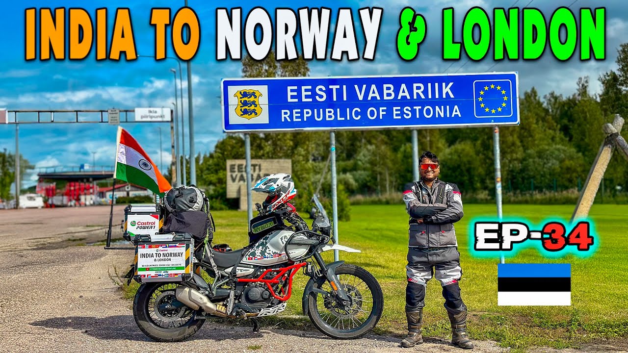 Crossing In to ESTONIA 🇮🇳 INDIA TO NORWAY & 🇬🇧LONDON | Explored TALLIN | Ep-34