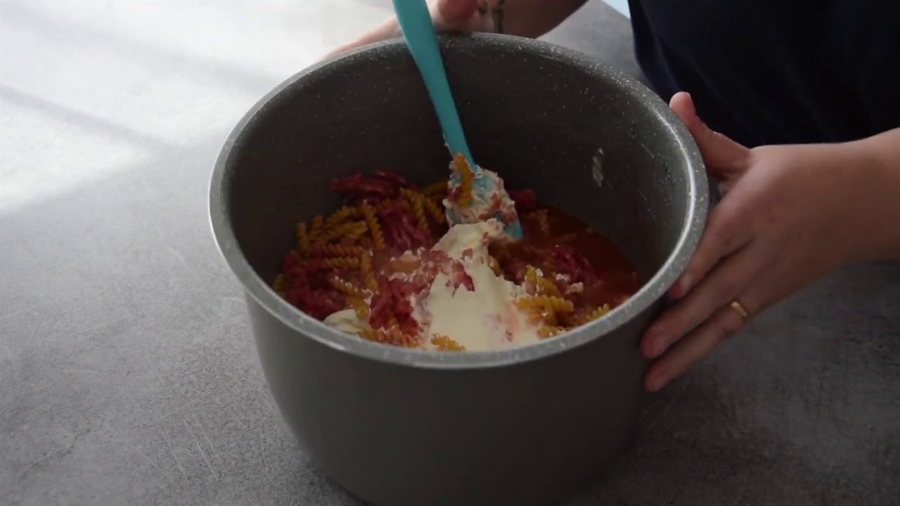 Des pâtes crémeuses à la viande à l'autocuiseur 🥩🍝🍽