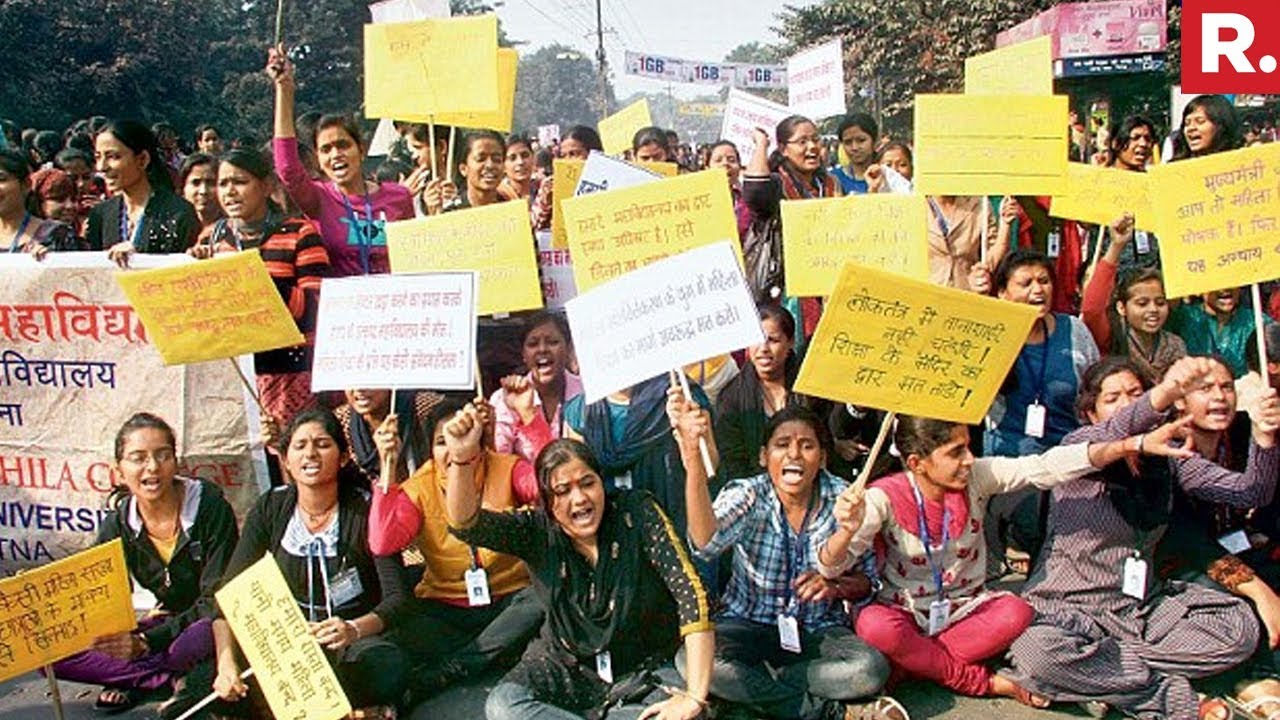 Student Protest At Patna University Over Elections