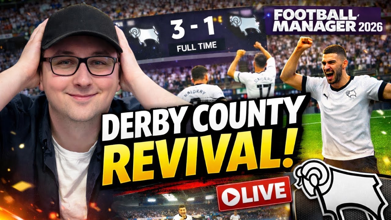 DERBY COUNTY FM26 PREMIER LEAGUE HUNT!