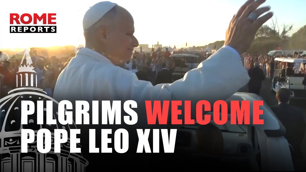 (VIDEO ONLY): Pope Leo XIV arrives in Tor Vergata. This is how the crowd reacted