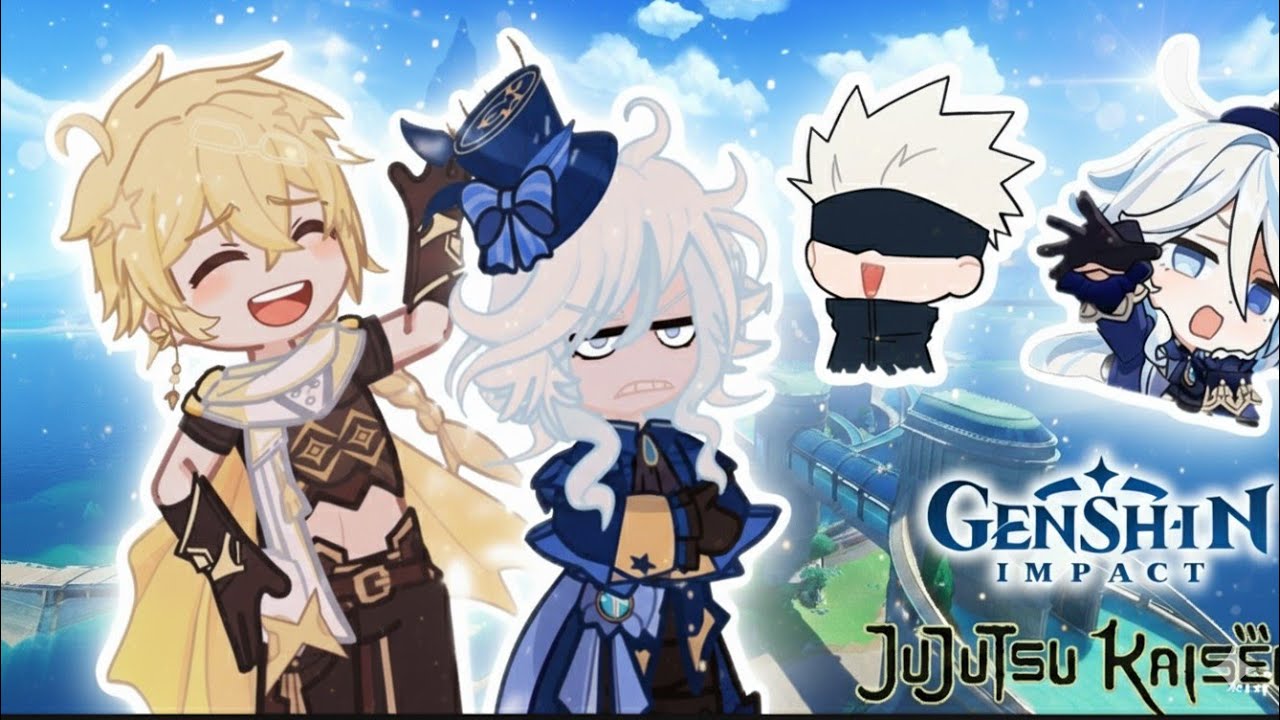 Genshin impact React to Sukuna and Gojo in Fontaine|Crédits: Moniixir|🇺🇸