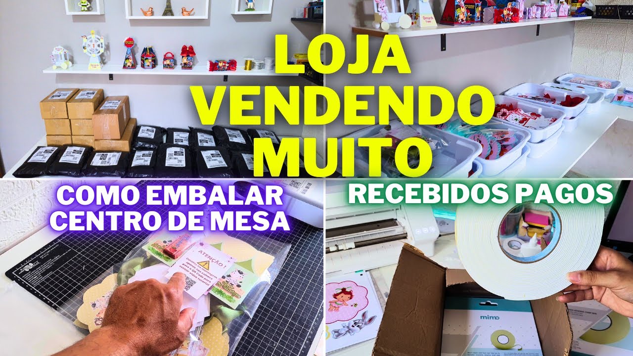 Saindo Muitas Vendas de Personalizados - Muita Produção da Semana -   Como Embalo Centro de Mesa