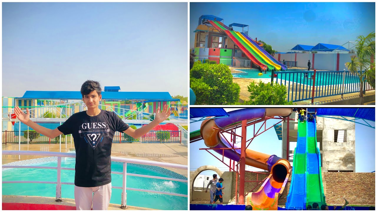 Dolphin water park mirpurkhas||kon slide se gir gaya😱😱||wahabvlog