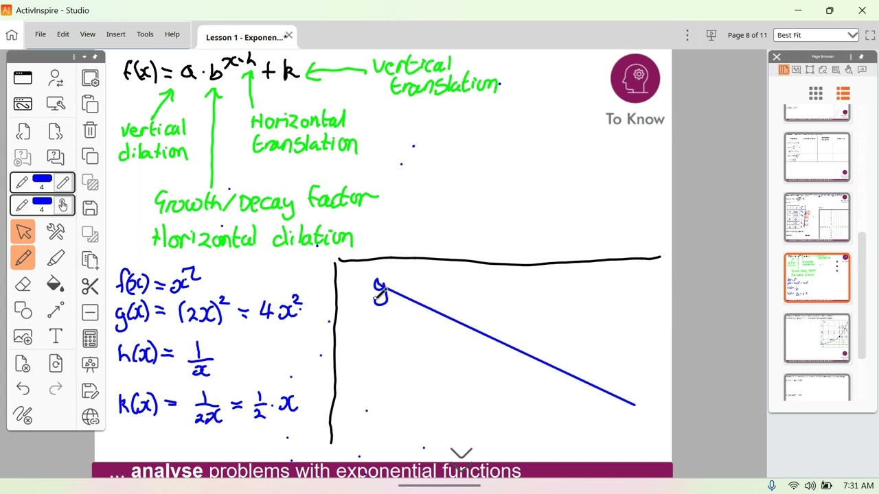 IM3 U6L1 - Exponential Functions - Review