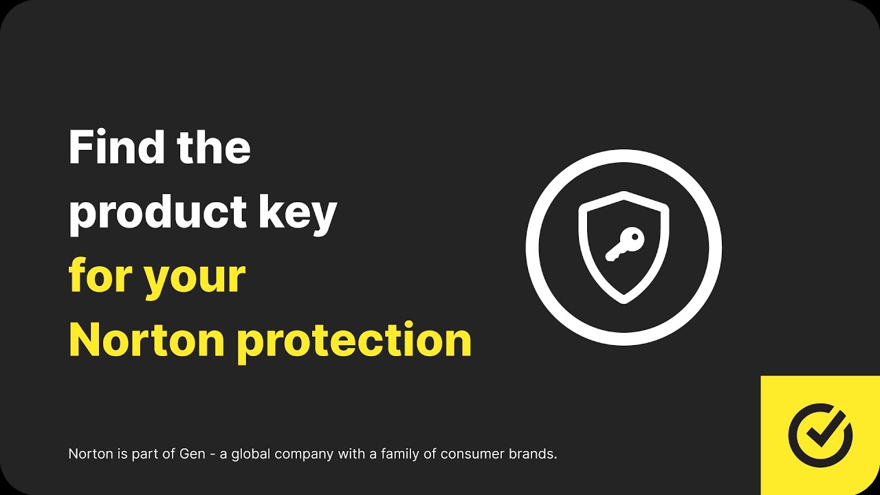How to find the product key for your Norton protection