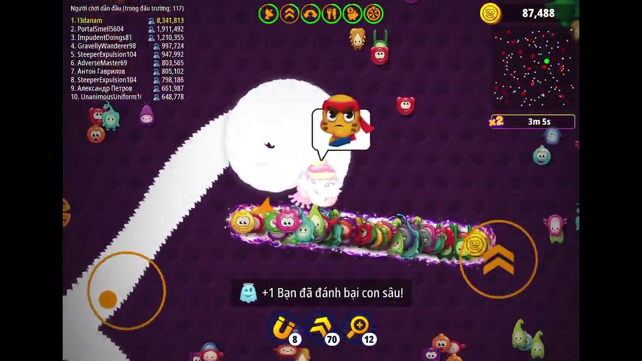 Worms Zone 15m best score